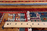 Khorjin Persian Gabbeh Hand Knotted Wool Rug - 2' 9" X 3' 11" - Golden Nile