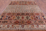 Tribal Persian Gabbeh Hand Knotted Wool Rug - 8' 4" X 10' 1" - Golden Nile
