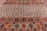 Tribal Persian Gabbeh Hand Knotted Wool Rug - 8' 4" X 10' 1" - Golden Nile