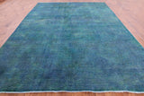 Persian Overdyed Hand Knotted Wool Rug - 9' 8" X 12' 6" - Golden Nile