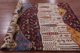 Tribal Persian Gabbeh Handmade Wool Rug - 5' 8" X 8' 4" - Golden Nile