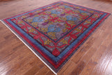 William Morris Hand Knotted Wool Rug - 8' 2" X 9' 10" - Golden Nile