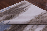 Modern Hand Knotted 100% Silk Rug - 9' 1" X 11' 11" - Golden Nile