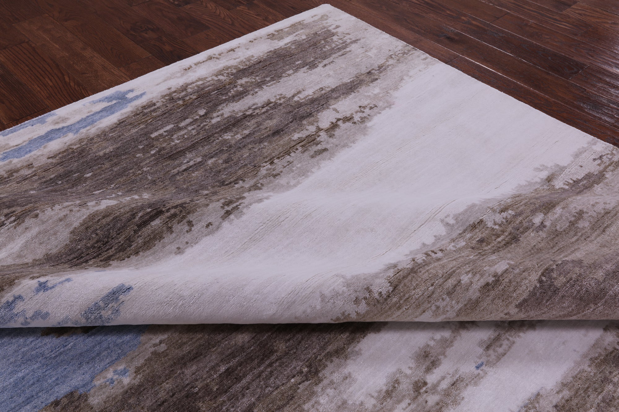 Modern Hand Knotted 100% Silk Rug - 9' 1" X 11' 11" - Golden Nile