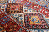 Tribal Khorjin Persian Gabbeh Hand Knotted Wool Rug - 5' 9" X 7' 9" - Golden Nile