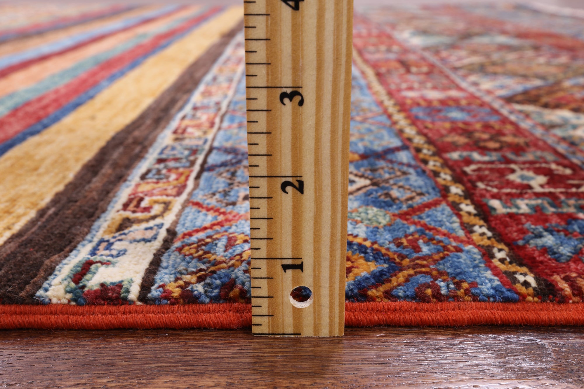 Tribal Khorjin Persian Gabbeh Hand Knotted Wool Rug - 5' 9" X 7' 9" - Golden Nile