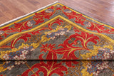 William Morris Hand Knotted Wool Rug - 7' 10" X 9' 8" - Golden Nile