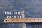 Overdyed Full Pile Handmade Wool Runner Rug - 2' 7" X 13' 7" - Golden Nile