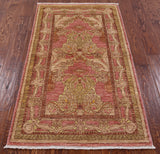 William Morris Handmade Wool Rug - 2' 10" X 5' 3" - Golden Nile