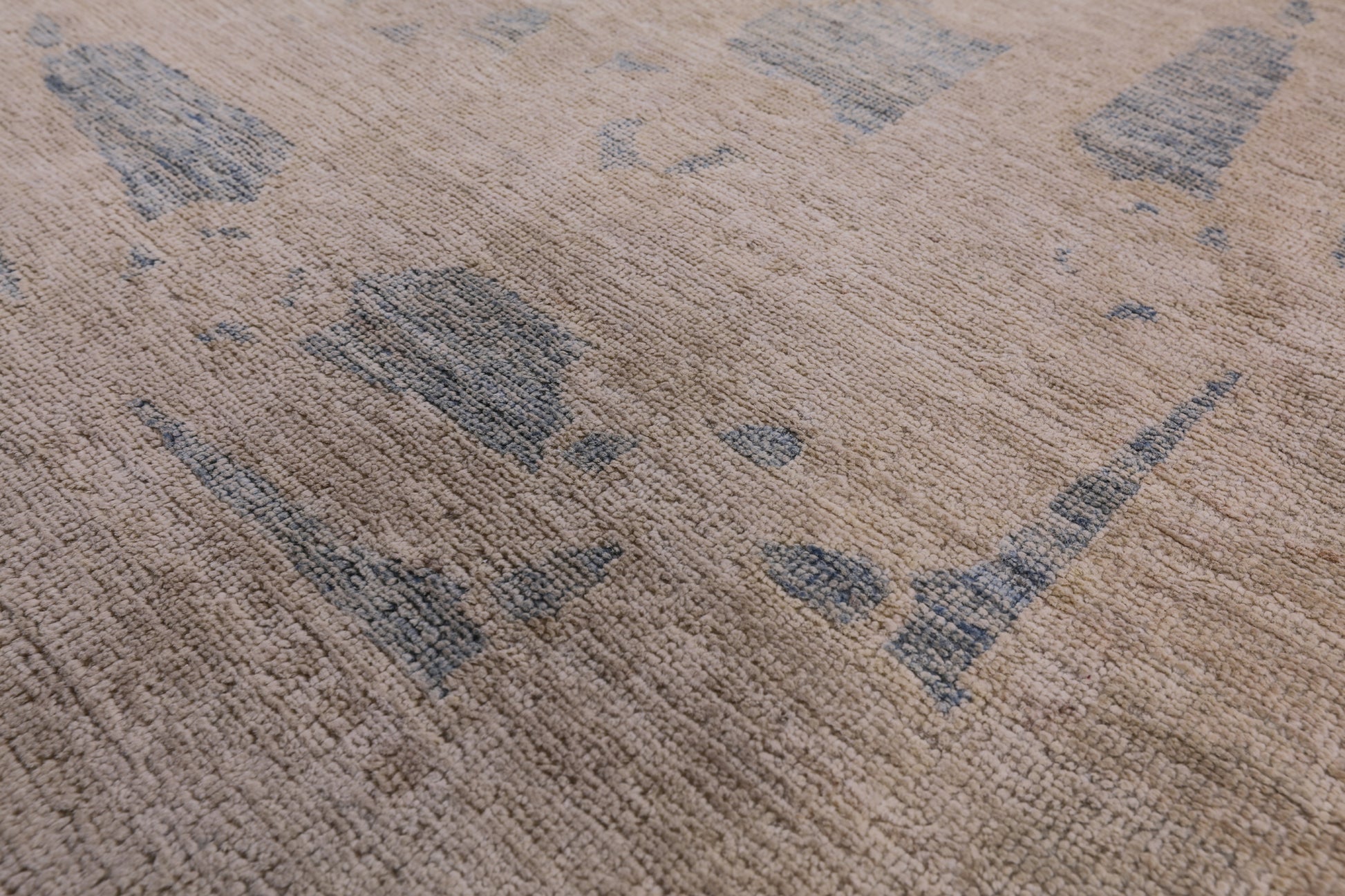 Ivory William Morris Handmade Wool Rug - 5' 10" X 8' 10" - Golden Nile