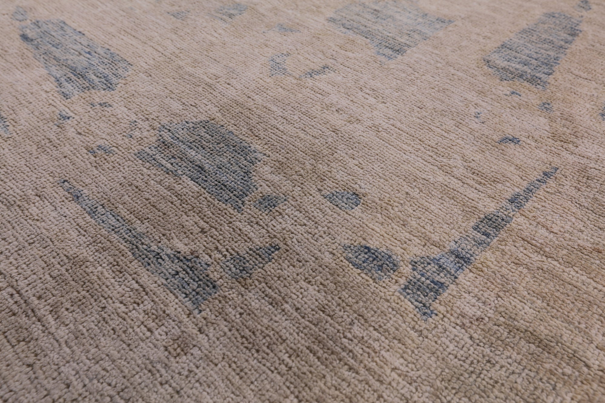 Ivory William Morris Handmade Wool Rug - 5' 10" X 8' 10" - Golden Nile