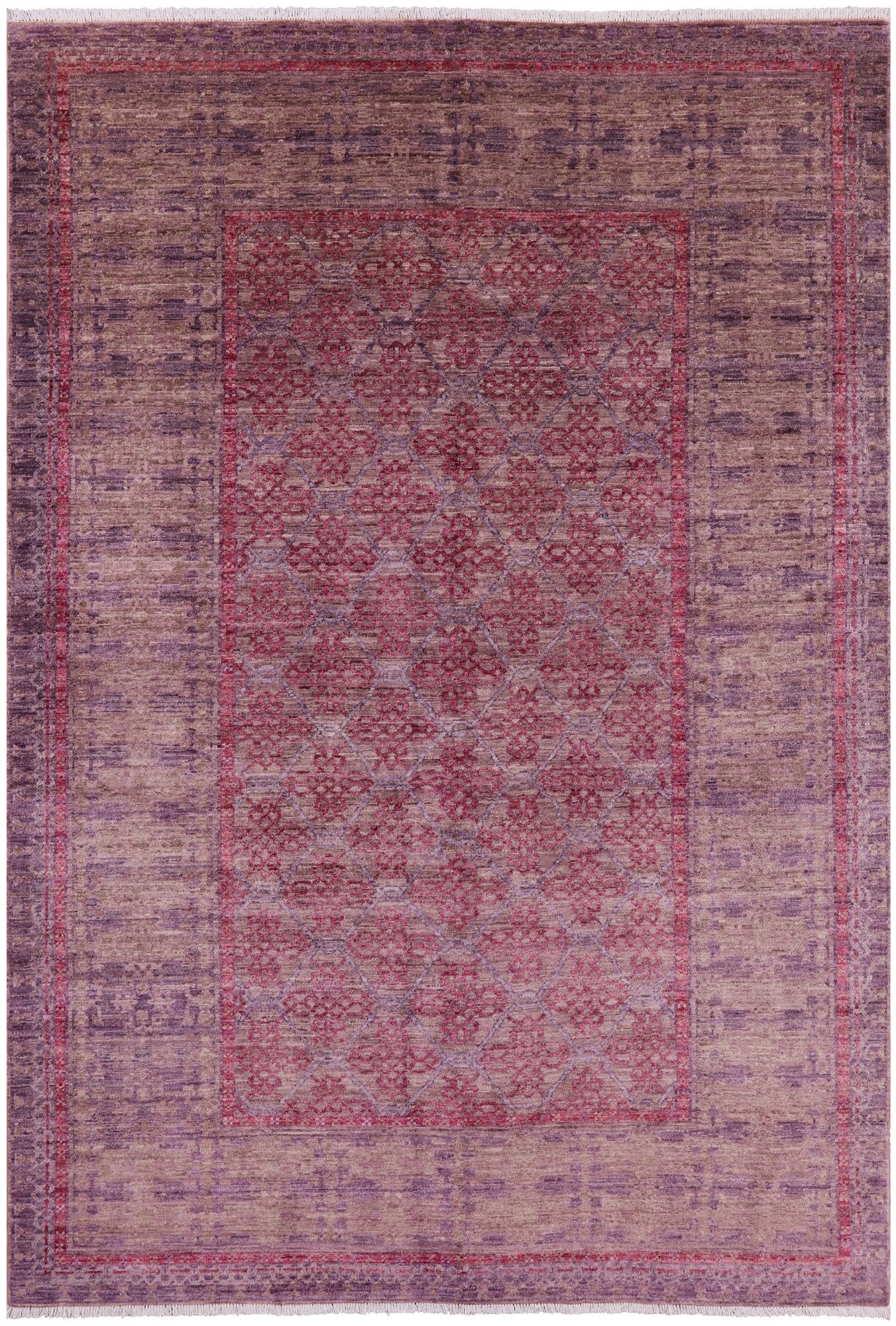 William Morris Handmade Wool Rug - 6' 1" X 8' 10" - Golden Nile