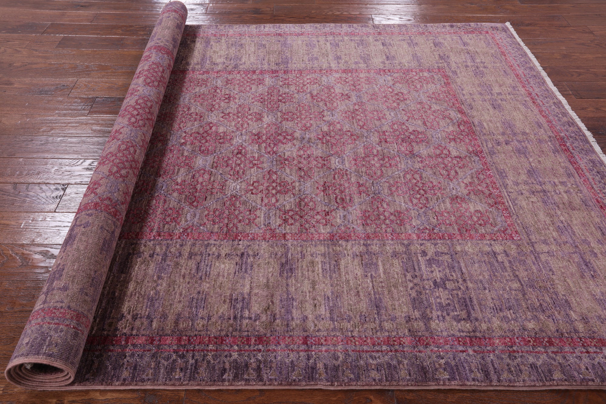 William Morris Handmade Wool Rug - 6' 1" X 8' 10" - Golden Nile