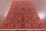 William Morris Handmade Wool Rug - 5' 0" X 7' 7" - Golden Nile