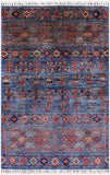 Tribal Persian Gabbeh Handmade Wool Rug - 3' 2" X 5' - Golden Nile