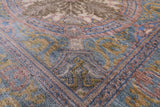 William Morris Hand Knotted Wool Rug - 9' 2" X 11' 5" - Golden Nile