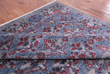 Grey William Morris Hand Knotted Wool Rug - 10' 3" X 13' 6" - Golden Nile