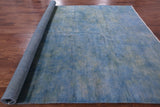 Full Pile Overdyed Hand Knotted Wool Rug - 8' 1" X 9' 10" - Golden Nile