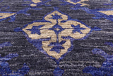 Grey William Morris Hand Knotted Wool Rug - 8' 3" X 10' 5" - Golden Nile
