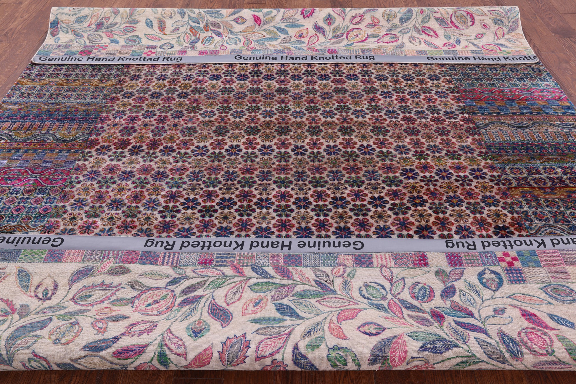 Persian Hand Knotted 100% Silk Rug - 8' 1" X 9' 11" - Golden Nile