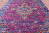 Persian Hand Knotted Silk Rug - 8' 11" X 11' 10" - Golden Nile