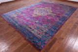 Persian Hand Knotted Silk Rug - 8' 11" X 11' 10" - Golden Nile