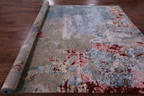 Modern Hand Knotted Wool & Silk Rug - 7' 11" X 10' 0" - Golden Nile