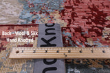 Modern Hand Knotted Wool & Silk Rug - 7' 11" X 10' 0" - Golden Nile