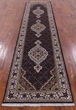 Bijar Hand Knotted Wool & Silk Runner Rug - 2' 7" X 10' 0" - Golden Nile