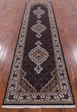 Bijar Hand Knotted Wool & Silk Runner Rug - 2' 7" X 10' 0" - Golden Nile