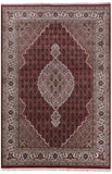 Bijar Hand Knotted Wool & Silk Rug - 5' 8" X 8' 2" - Golden Nile