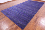 Purple Savannah Grass Handmade Wool & Silk Rug - 8' 0" X 15' 5" - Golden Nile