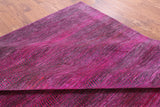 Pink Square Savannah Grass Hand Knotted Wool & Silk Rug - 9' 0" X 9' 0" - Golden Nile