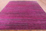 Pink Square Savannah Grass Hand Knotted Wool & Silk Rug - 9' 0" X 9' 0" - Golden Nile