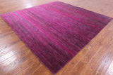 Pink Square Savannah Grass Hand Knotted Wool & Silk Rug - 9' 0" X 9' 0" - Golden Nile