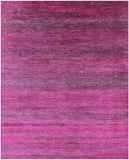 Pink Savannah Grass Handmade Wool & Silk Rug - 7' 11" X 9' 10" - Golden Nile