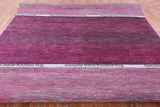 Pink Savannah Grass Handmade Wool & Silk Rug - 7' 11" X 9' 10" - Golden Nile