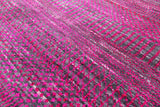 Pink Savannah Grass Handmade Wool & Silk Rug - 7' 11" X 9' 10" - Golden Nile