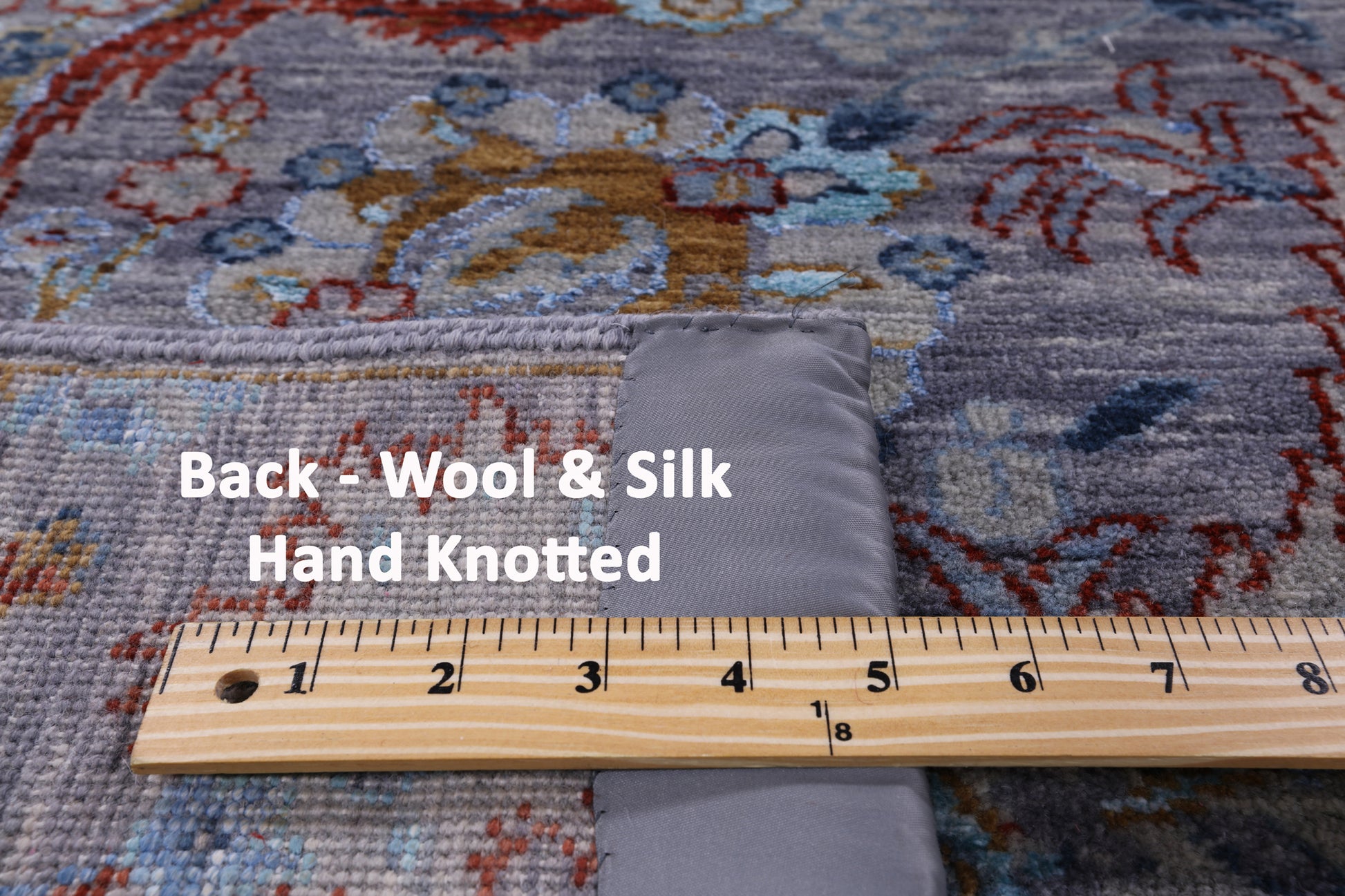 Modern Hand Knotted Wool & Silk Rug - 6' 3" X 9' 3" - Golden Nile