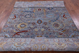 Modern Hand Knotted Wool & Silk Rug - 6' 3" X 9' 3" - Golden Nile
