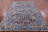 Modern Hand Knotted Wool & Silk Rug - 6' 3" X 9' 3" - Golden Nile
