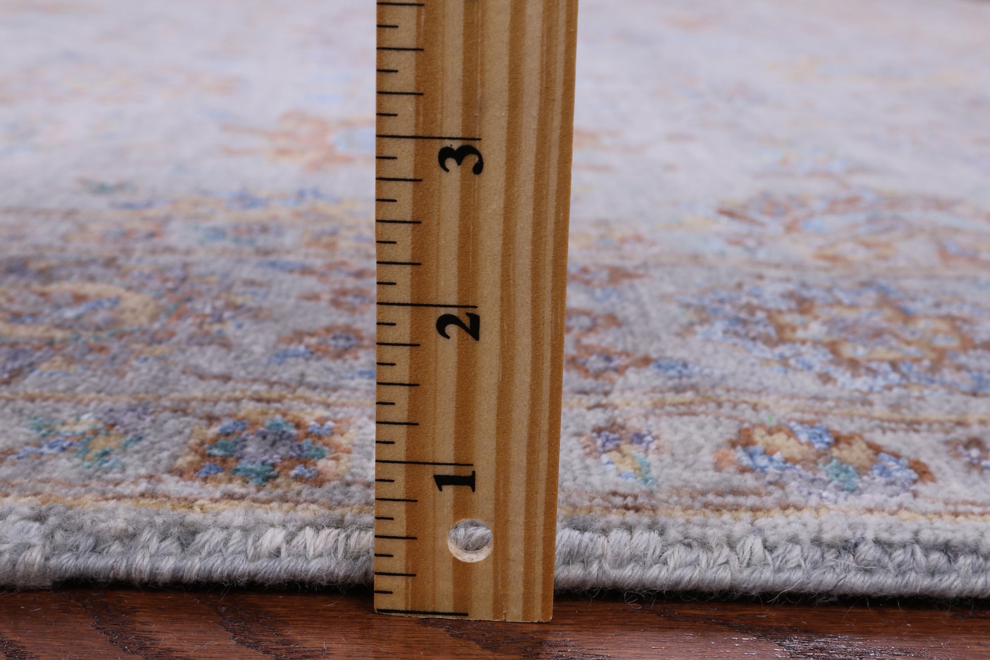 Grey Persian Handmade Wool & Silk Rug - 6' 0" X 8' 11" - Golden Nile