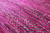 Pink Savannah Grass Handmade Wool & Silk Runner Rug - 2' 8" X 12' 1" - Golden Nile