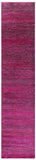 Pink Savannah Grass Handmade Wool & Silk Runner Rug - 2' 8" X 12' 1" - Golden Nile