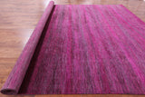 Pink Savannah Grass Handmade Wool & Silk Rug - 12' 0" X 18' 0" - Golden Nile