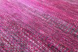 Pink Savannah Grass Handmade Wool & Silk Rug - 12' 0" X 18' 0" - Golden Nile