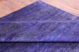 Purple Savannah Grass Handmade Wool & Silk Rug - 9' 0" X 18' 8" - Golden Nile