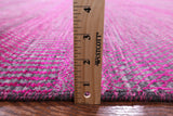 Pink Savannah Grass Hand Knotted Wool & Silk Rug - 8' 11" X 17' 11" - Golden Nile