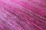 Pink Savannah Grass Handmade Wool & Silk Rug - 9' 10" X 19' 9" - Golden Nile