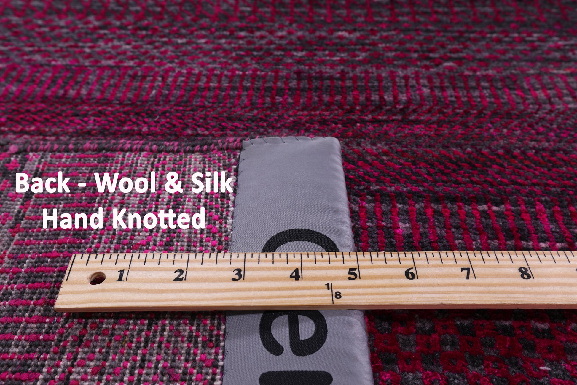 Pink Savannah Grass Handmade Wool & Silk Rug - 9' 10" X 19' 9" - Golden Nile